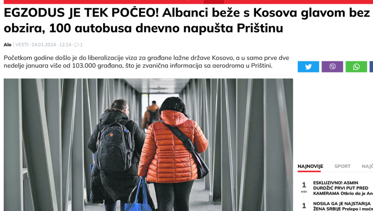 ALARM: Propaganda e mediave serbe-kosovare te sponsorizuara nga Rusia ne ofanzivë kundër shtetit e Kosovës, për të nxitur zbrazjen e Kosovës dhe për spastrime etnike ALARM: Propaganda e mediave serbe-kosovare te sponsorizuara nga Rusia ne ofanzivë kundër shtetit e Kosovës, për të nxitur zbrazjen e Kosovës dhe për spastrime etnike