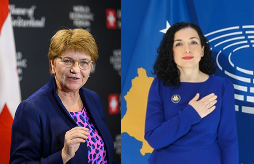 Presidentja e Zvicrës Viola Amherd ka uruar presidenten Kosovës me rastin e 16-vjetorit të pamvarësisë Presidentja e Zvicrës Viola Amherd ka uruar presidenten Kosovës me rastin e 16-vjetorit të pamvarësisë