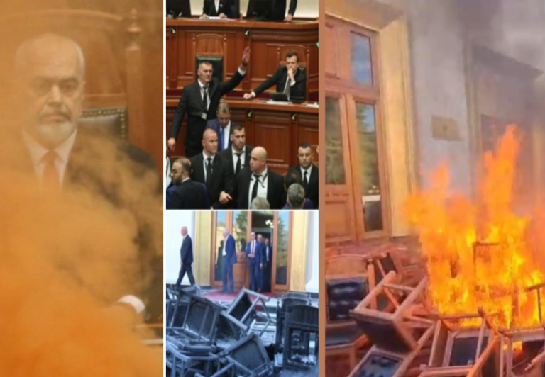 Edi Rama po nxite lufte civile, e provokon opozitën me denime arbitrare si Miloshviqi dikur ne Kosovë / Deputetët shqiptarë nxjerrin jashtë karriget dhe u vëne flakën Edi Rama po nxite lufte civile, e provokon opozitën me denime arbitrare si Miloshviqi dikur ne Kosovë / Deputetët shqiptarë nxjerrin jashtë karriget dhe u vëne flakën
